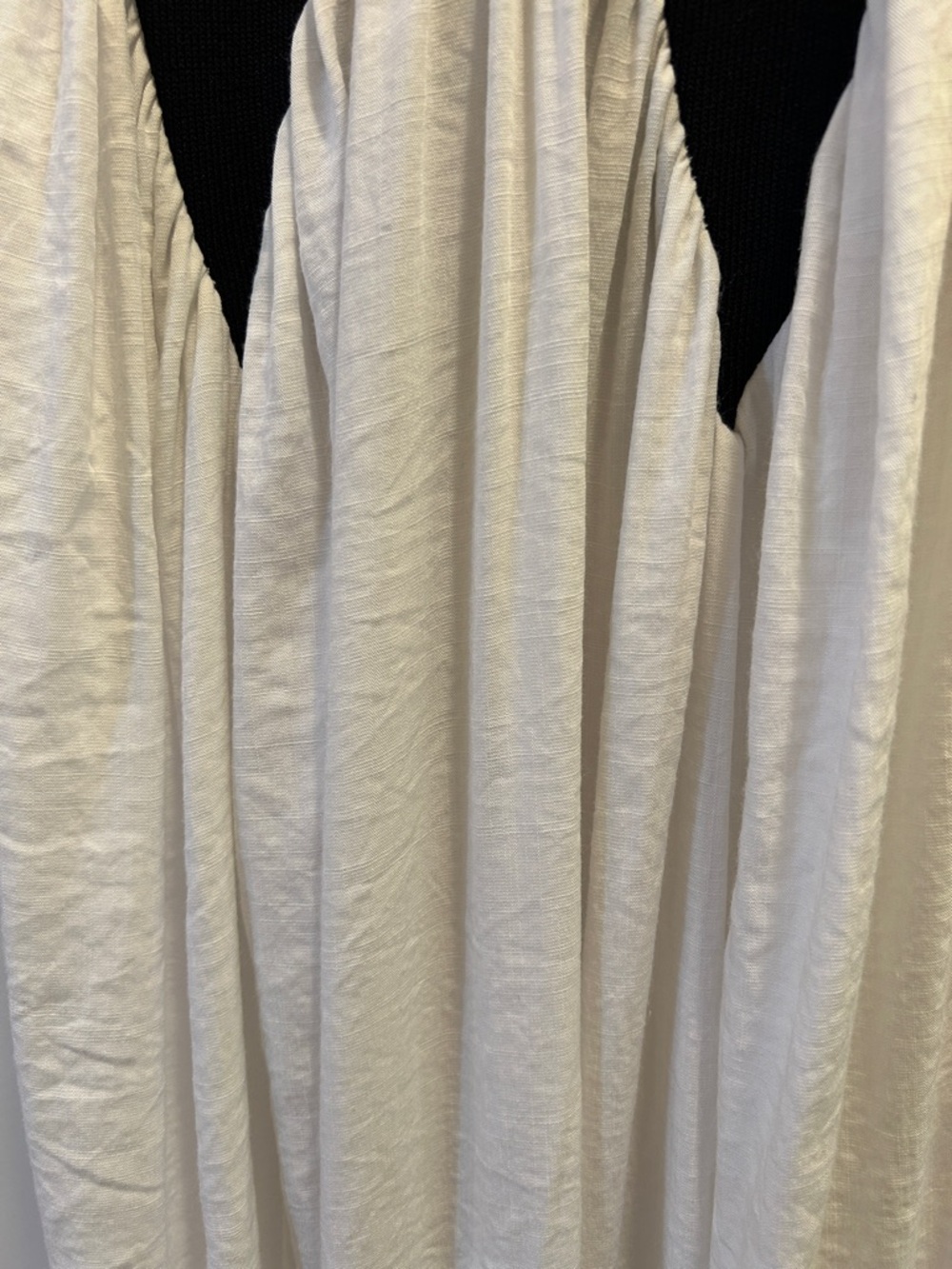 Anthropologie Siempre Michelle Sleeveless Black and White Midi Dress - Picture 9 of 13